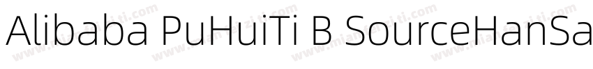 Alibaba PuHuiTi B SourceHanSanssc M字体转换